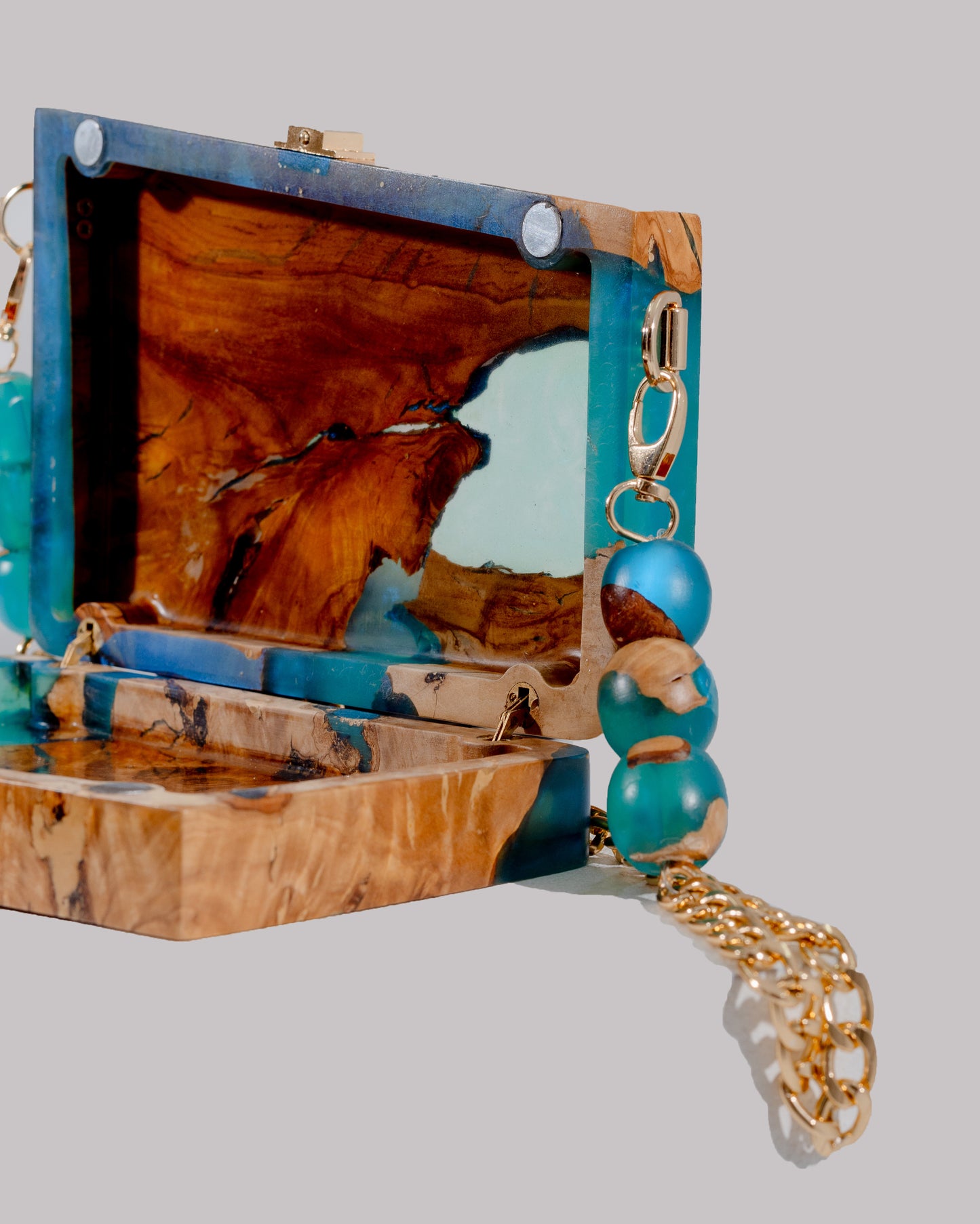 Rukan in Sea Blue Bag